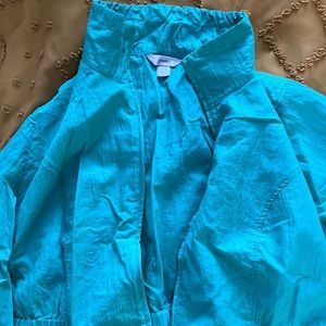 Turquoise green light spring jacket